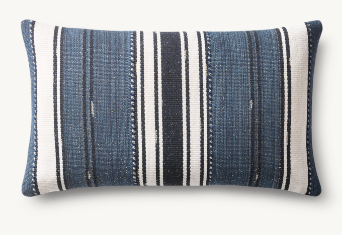 Mojave Center Stripe Outdoor Pillow Cover - Lumbar