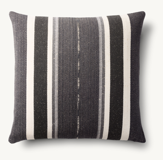 Mojave Banded Outdoor Pillow Cover - Square