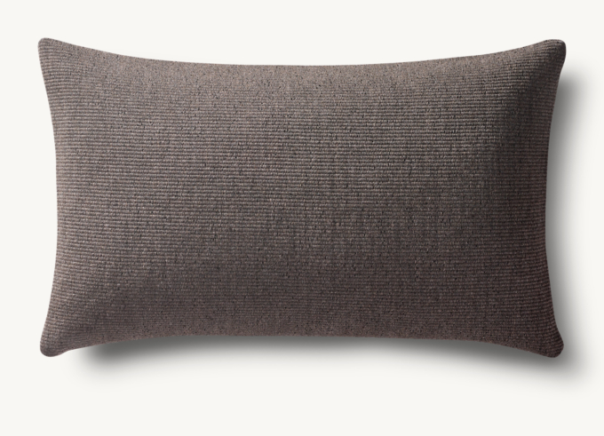 Mojave Solid Outdoor Pillow Cover - Lumbar