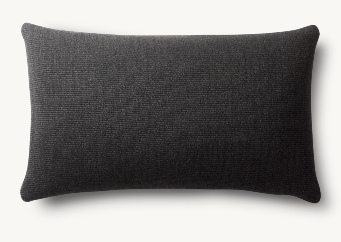 Mojave Solid Outdoor Pillow Cover - Lumbar