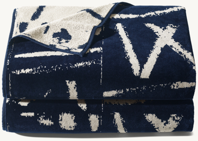 Sumi Brushstroke Beach Towel