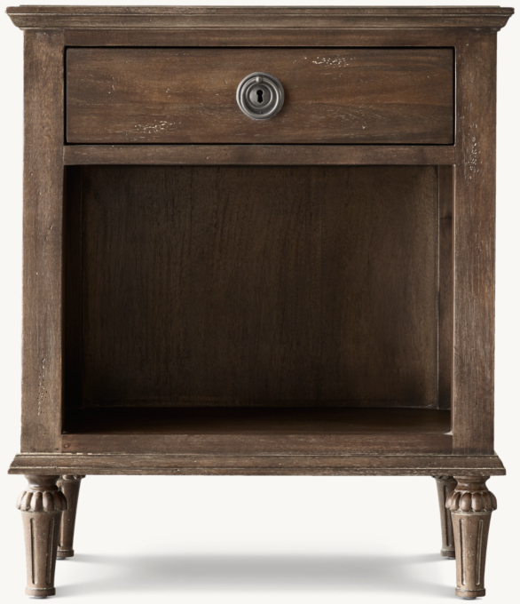 61cm nightstand shown in Antiqued Coffee.