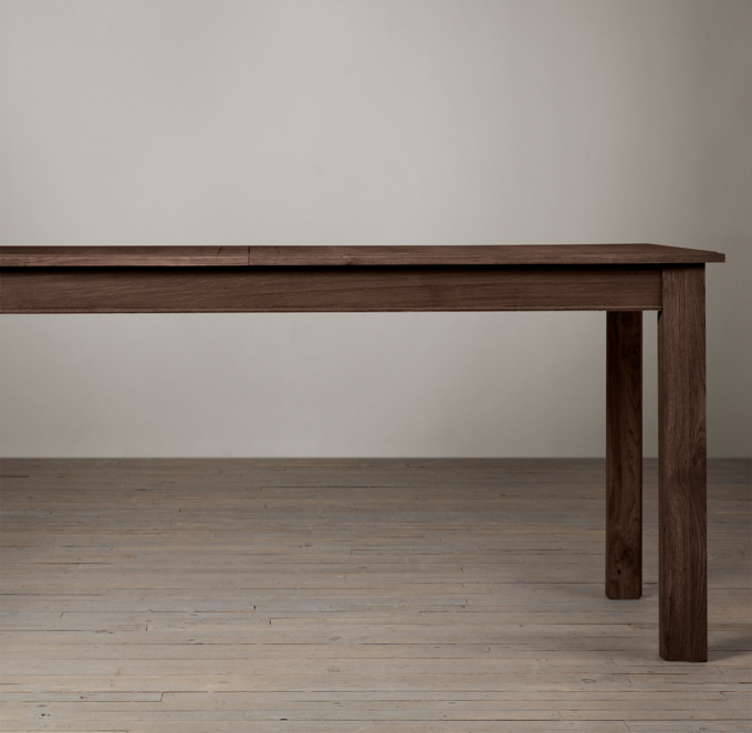 Drifted Oak Parsons Rectangular Extension Dining Table