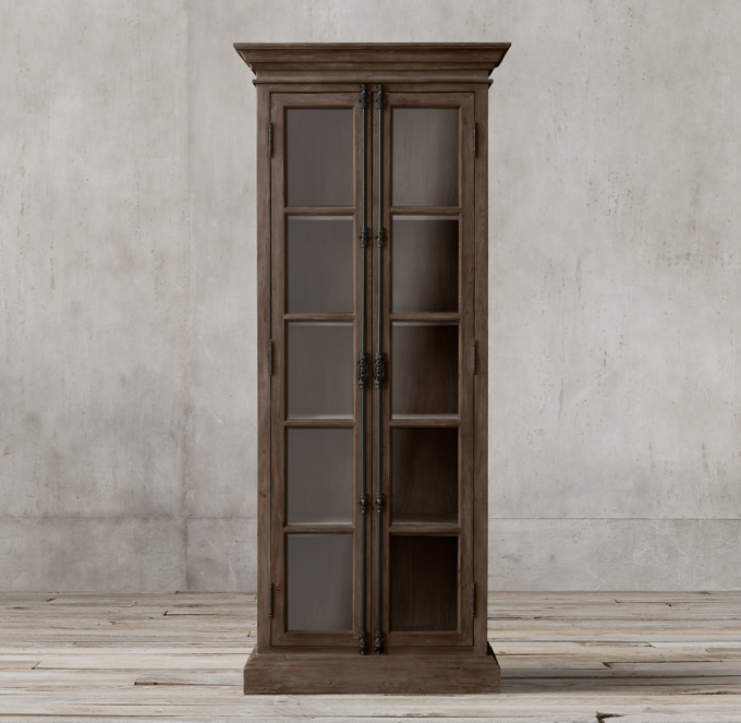 French Casement Narrow Double Door Cabinet