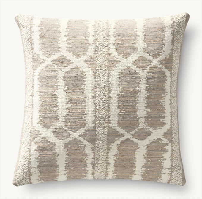 Bayan Banded Ikat Outdoor Pillow Cover - Square