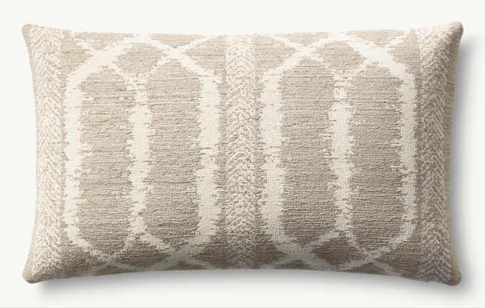 Bayan Banded Ikat Outdoor Pillow Cover - Lumbar