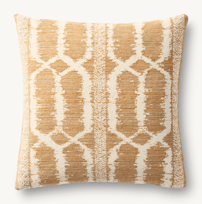 Bayan Banded Ikat Outdoor Pillow Cover - Square