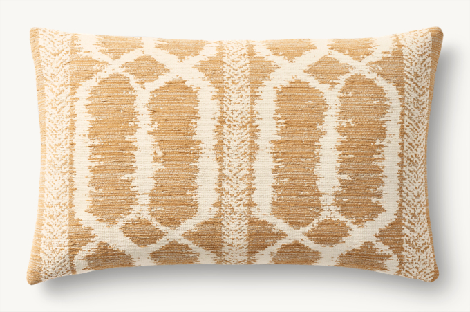 Bayan Banded Ikat Outdoor Pillow Cover - Lumbar