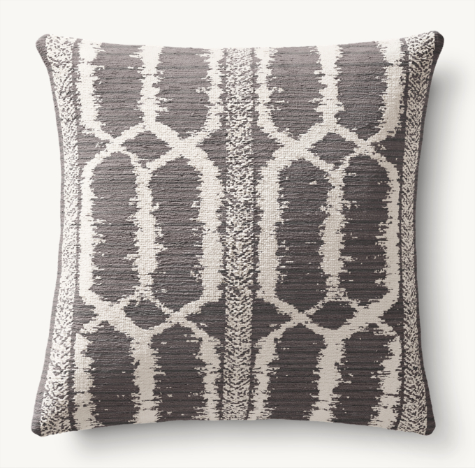 Bayan Banded Ikat Outdoor Pillow Cover - Square