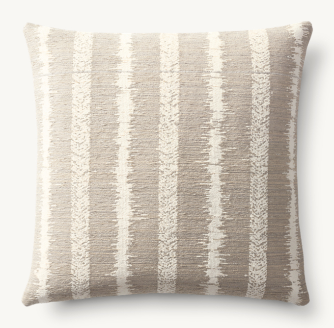 Bayan Stripe Outdoor Pillow Cover - Square