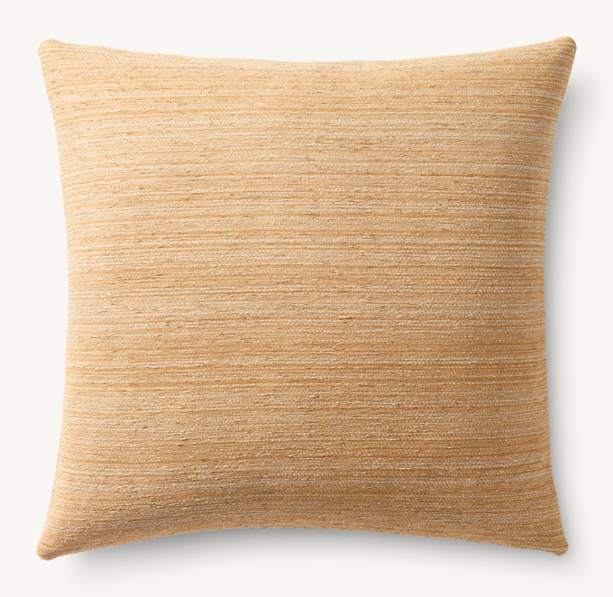 Bayan Striated Outdoor Pillow Cover - Square