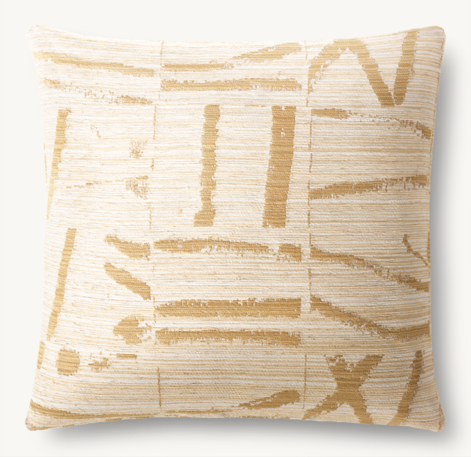 Sumi Brushstroke Outdoor Pillow Cover - Square