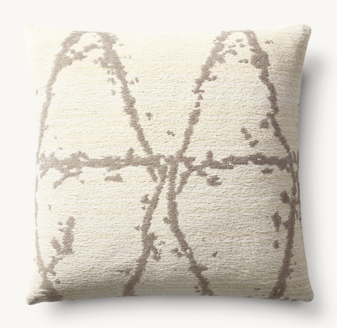 Savona Moroccan Erased Diamond Outdoor Pillow Cover - Square