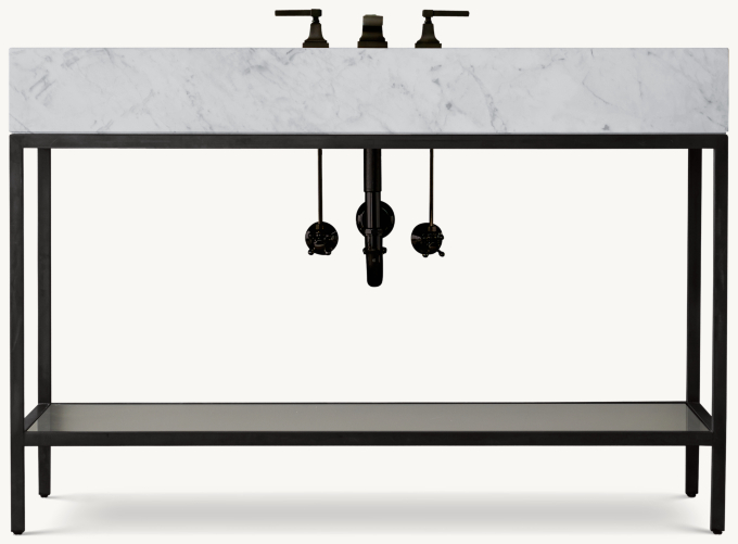 Hudson Metal Single Extra-Wide Washstand