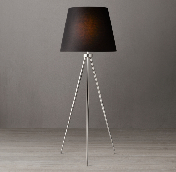 Reed Linen Shade Floor Lamp