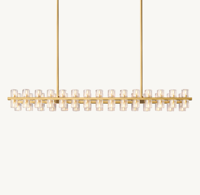 Arcachon LED Rectangular Chandelier 54\"