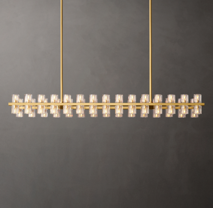 Arcachon LED Rectangular Chandelier 54\"