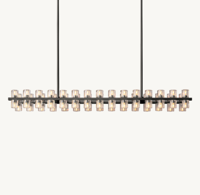 Arcachon LED Rectangular Chandelier 54\"