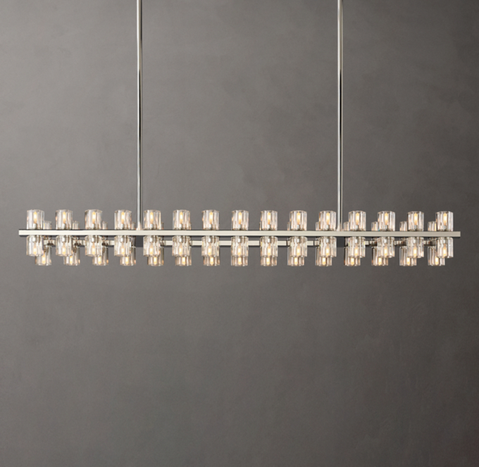 Arcachon LED Rectangular Chandelier 54\"