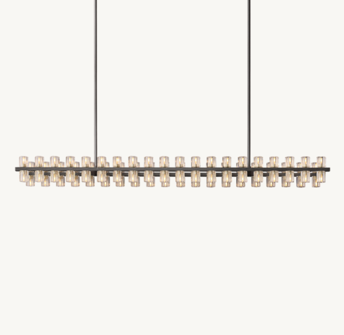 Arcachon LED Rectangular Chandelier 72\"