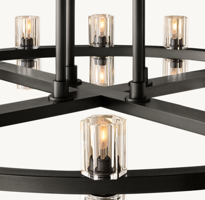 Arcachon LED Round Two-Tier Chandelier 60