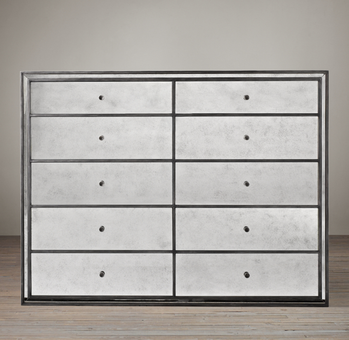 Strand Mirrored 10 Drawer Dresser