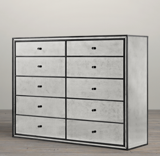 Strand Mirrored 10 Drawer Dresser