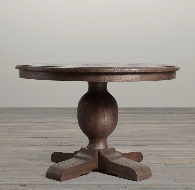 French Urn Pedestal Round Dining Table