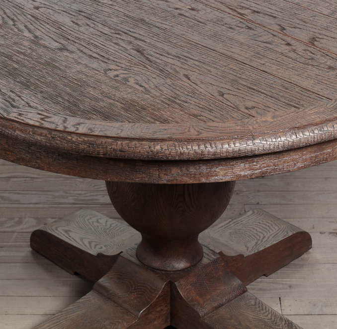 French Urn Pedestal Round Dining Table