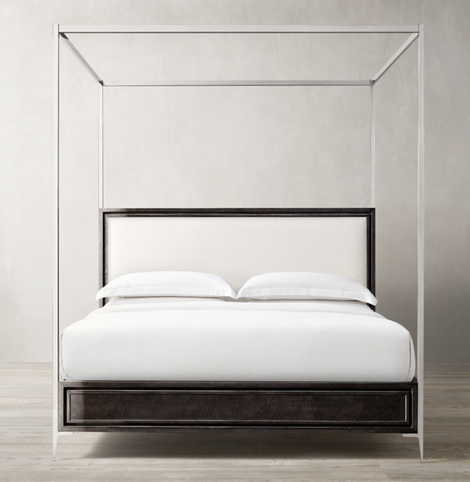 Benoit Fabric Panel Canopy Bed