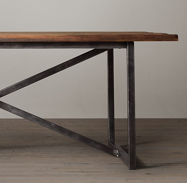 Salvaged Boatwood Rectangular Dining Table