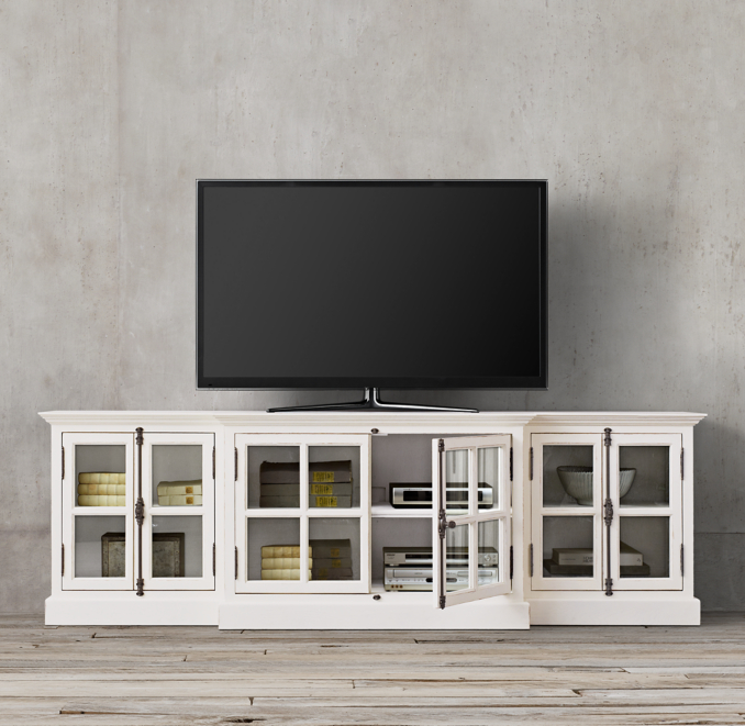 French Casement 100" Media Console