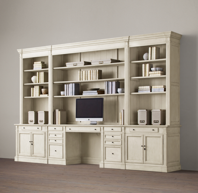 Library Home Desk Wall System