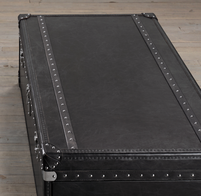 Restoration Hardware Mayfair Steamer Trunk Coffee Table (Was 1995) -  furniture - by dealer - sale - craigslist