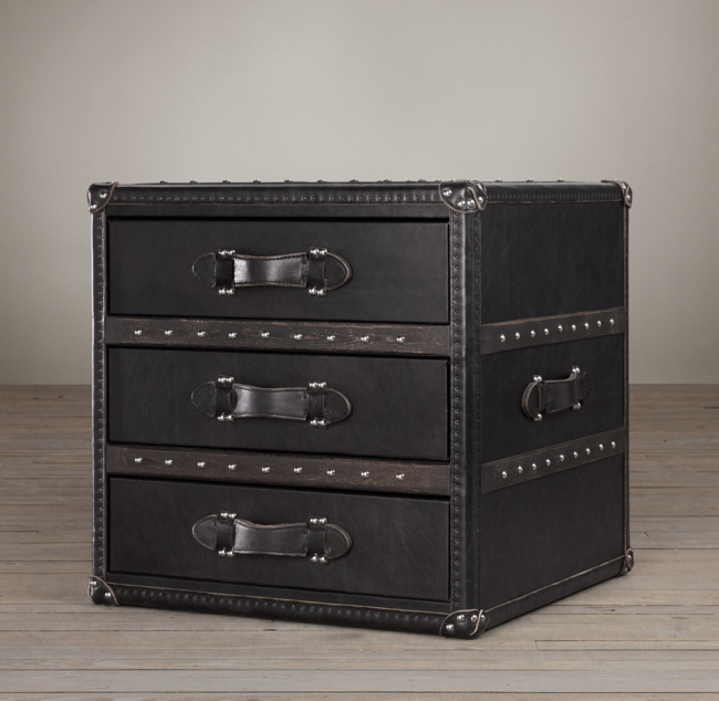 Vintage Black and Red Steamer Trunk – Craze Furniture and Antiques