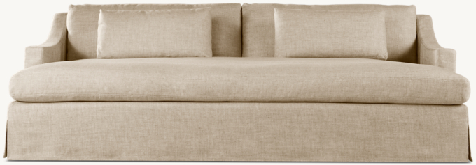 Belgian Classic daybed met slope armleuning en afneembare hoes