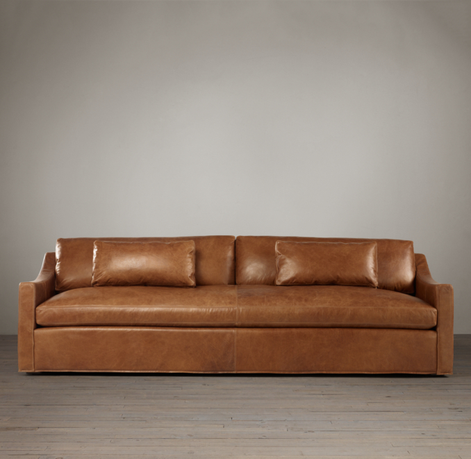 Classic Leather Sleeper Sofa Baci Living Room