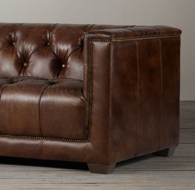 Savoy leather sofa