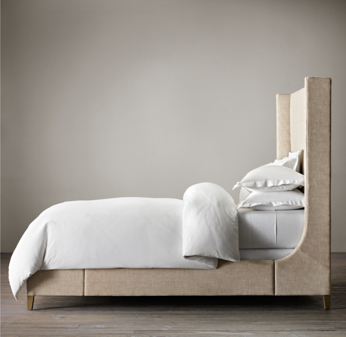 Grayson Fabric Sleigh Bed