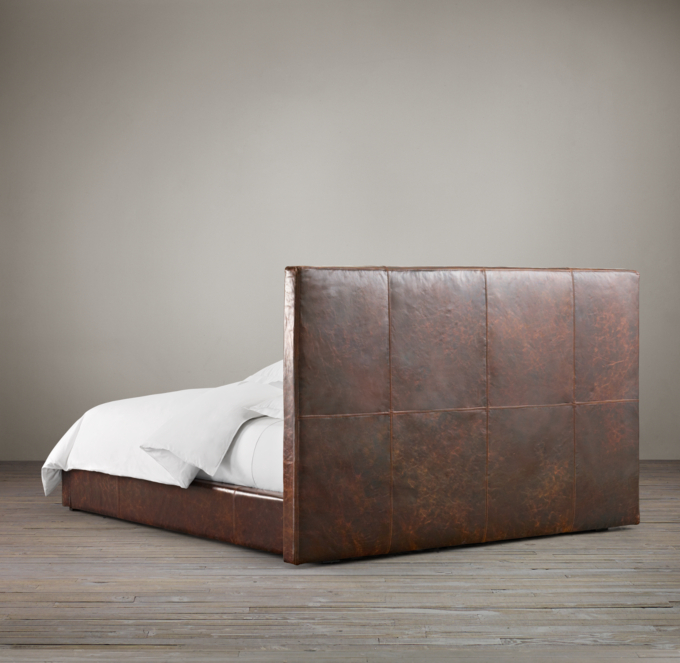 Sullivan Leather Platform Bed
