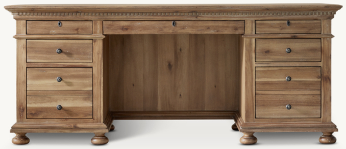 St. James 7-Drawer Desk | RH