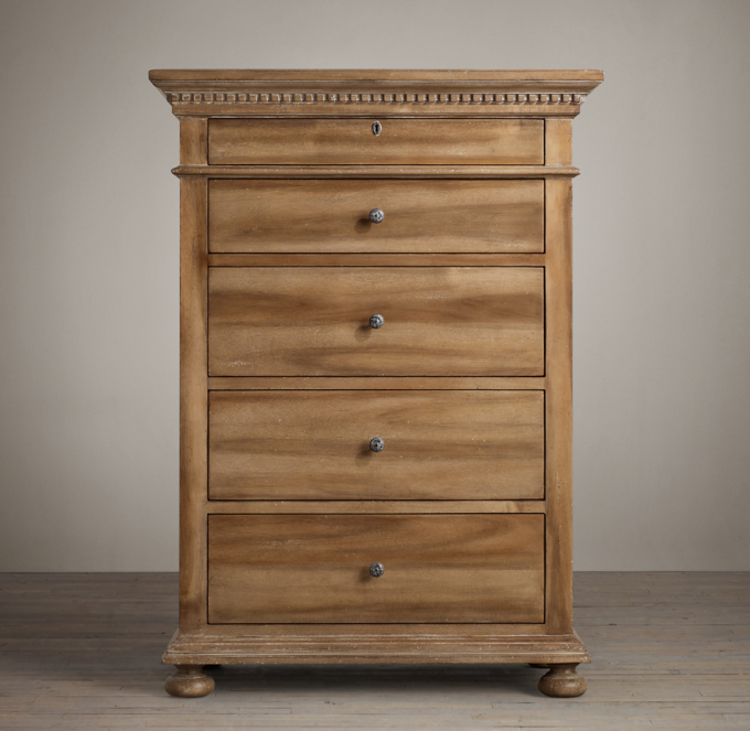 St James 5 Drawer Narrow Dresser