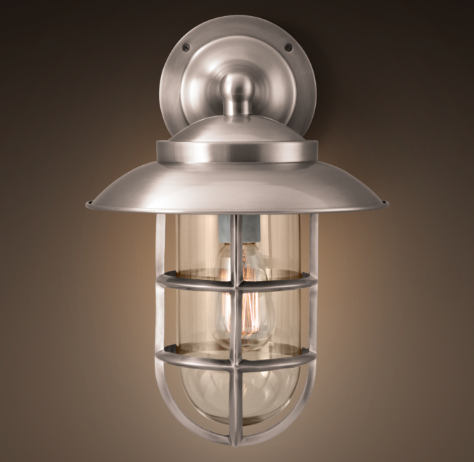 Starboard Sconce With Shade on Outdoor Sconces Restoration Hardware id=75277