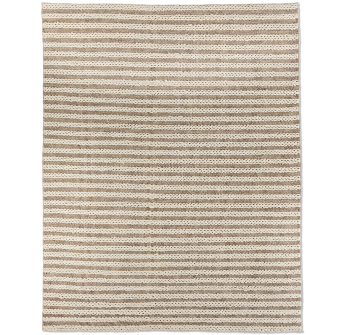 Braided Stripe Rug - Oatmeal