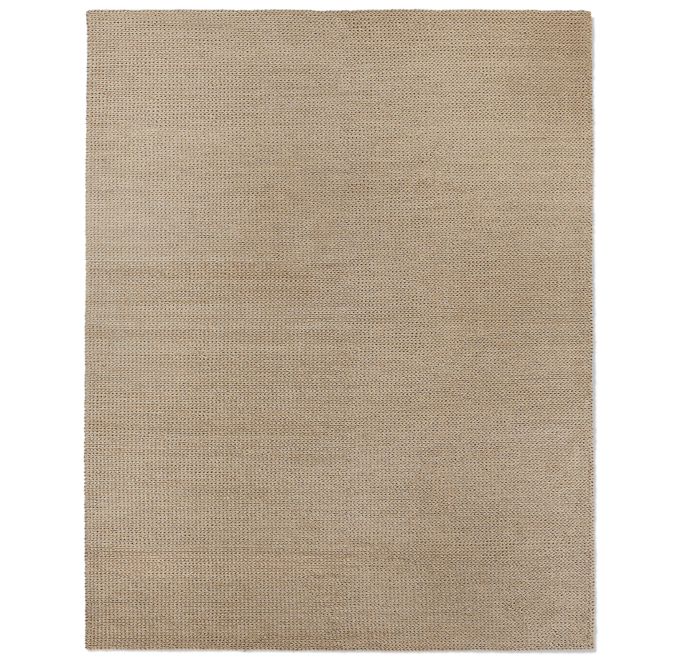 Braided Felt Rug - Flax