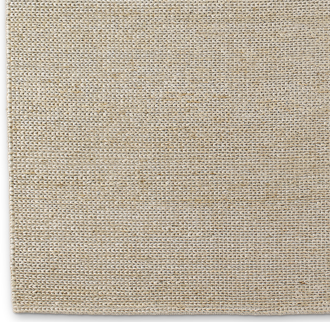 Hand Braided Jute Rug Linen Swatch