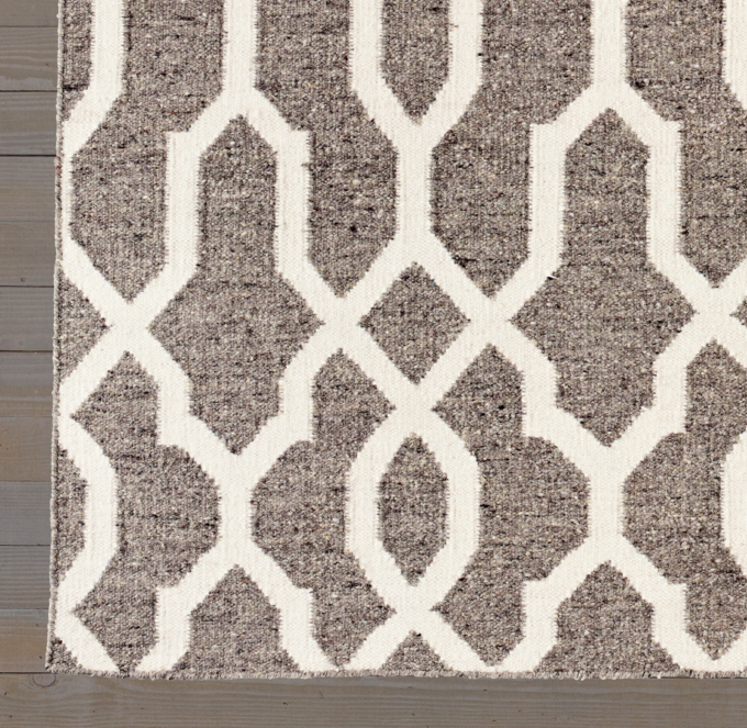 Fretwork Flatweave Rug Swatch | RH