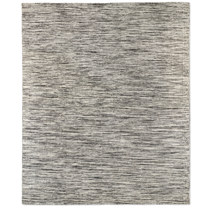 Striated Flatweave Rug Grey