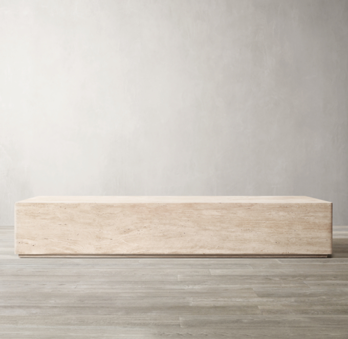 Travertine Rectangular Coffee Table