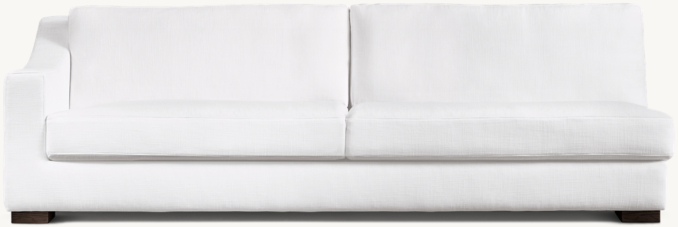 Front view of Modena Slope Arm Left-Arm Sofa 